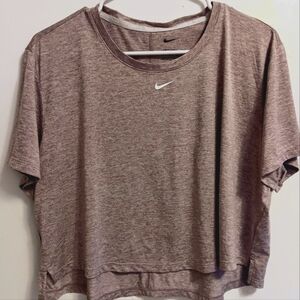 Nike Dri-fit cropped t-shirt women's XL plum